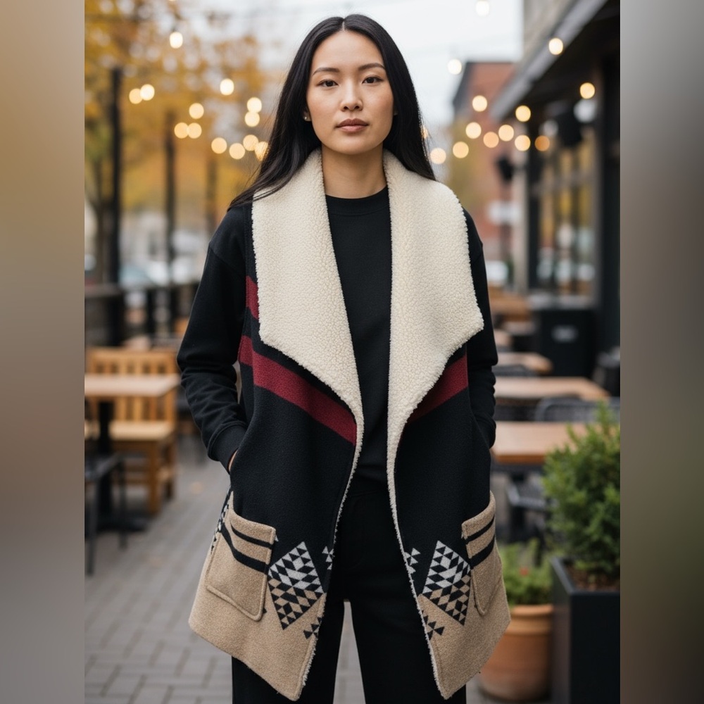 Me Jane Black and Tan Vest